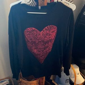 Black long sleeve top